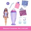 imageBarbie Pop Reveal Series Fashion Doll ampamp Accessories Set Treat Series Cool Cupcake Theme with Pet 8 Surprises Include Color ChangePurple