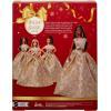 imageBarbie Signature 2025 Holiday Black Hair Fashion Doll Wearing Silver ampamp Gold Gown Seasonal Collector in Displayable Packaging ampamp Stand