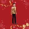 imageBarbie Signature 2025 Holiday Black Hair Ken Collectible Fashion Doll Wearing Full Suit with Golden Jacket in Displayable Packaging ampamp Doll Stand
