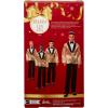 imageBarbie Signature 2025 Holiday Light Brown Hair Ken Collectible Fashion Doll Wearing Full Suit with Golden Jacket in Displayable Packaging ampamp Doll Stand