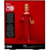 imageBarbie Signature Doll Mattel 80th Anniversary Collectible in Glittery Red Tulle Gown with Drop Earrings and Sheer Gloves Blonde Hair