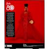 imageBarbie Signature Doll Mattel 80th Anniversary Collectible in Glittery Red Tulle Gown with Drop Earrings and Sheer Gloves Brunette