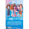imageBarbie Signature My Scene Jai Doll and Accessories Black Braids Y2KInspired Outfit with Pink Top Vinyl Jacket Floral Flare Pants and Doll Stand