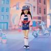 imageBarbie Signature My Scene Nolee Doll and Accessories Y2KInspired Outfit with Sporty Matching Set Cropped Jacket Leg Warmers and Doll Stand