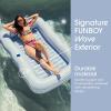 imageFUNBOY Tanning Pool Lounger Float XL 72 x 48 Pool Float with Custom Pillow and Large Cup Holder Perfect for Pool or BackyardBlue