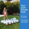 imageFUNBOY Tanning Pool Lounger Float XL 72 x 48 Pool Float with Custom Pillow and Large Cup Holder Perfect for Pool or BackyardCoral