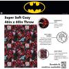 imageFranco Collectibles Barbie Super Soft Micro Raschel Throw Barbiecore 50 in x 70 in Officially Licensed ProductBatman  Joker