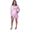 imageINTIMO Mattel Womens Barbie Classic Logo Sweater and Shorts Sleep Pajama SetPink