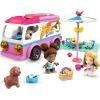 imageMEGA Construx Barbie Kids Building Toy Set Adventure DreamCamper with 123 Pieces 2 MicroDolls Furniture and Accessories Pink Ages 5 YearsBarbie Dreamcamper