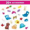 imageMEGA Construx Barbie Kids Building Toy Set Adventure DreamCamper with 123 Pieces 2 MicroDolls Furniture and Accessories Pink Ages 5 YearsBarbie Dreamcamper