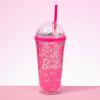 imageMINISO Barbie Collection Double Wall Plastic Tumbler with Straw 600mL BPA Free Clear Tumbler with Lid Perfect for On the Go
