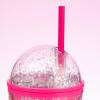 imageMINISO Barbie Collection Double Wall Plastic Tumbler with Straw 600mL BPA Free Clear Tumbler with Lid Perfect for On the Go