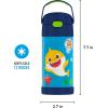 imageTHERMOS FUNTAINER Water Bottle with Straw  12 Ounce  Kids Stainless Steel Vacuum Insulated Water Bottle with Lid BarbieBaby Shark