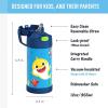 imageTHERMOS FUNTAINER Water Bottle with Straw  12 Ounce  Kids Stainless Steel Vacuum Insulated Water Bottle with Lid BarbieBaby Shark