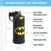 imageTHERMOS FUNTAINER Water Bottle with Straw  12 Ounce  Kids Stainless Steel Vacuum Insulated Water Bottle with Lid BarbieBatman