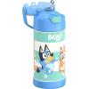imageTHERMOS FUNTAINER Water Bottle with Straw  12 Ounce  Kids Stainless Steel Vacuum Insulated Water Bottle with Lid BarbieBluey