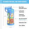 imageTHERMOS FUNTAINER Water Bottle with Straw  12 Ounce  Kids Stainless Steel Vacuum Insulated Water Bottle with Lid BarbieCocomelon