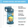 imageTHERMOS FUNTAINER Water Bottle with Straw  12 Ounce  Kids Stainless Steel Vacuum Insulated Water Bottle with Lid BarbieDespicable Me 4