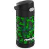 imageTHERMOS FUNTAINER Water Bottle with Straw  12 Ounce  Kids Stainless Steel Vacuum Insulated Water Bottle with Lid BarbieMinecraft