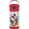 imageTHERMOS FUNTAINER Water Bottle with Straw  12 Ounce  Kids Stainless Steel Vacuum Insulated Water Bottle with Lid BarbiePRESCHOOL MICKEY