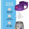 imageTHERMOS FUNTAINER Water Bottle with Straw  12 Ounce  Kids Stainless Steel Vacuum Insulated Water Bottle with Lid BarbieRainbow High