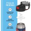 imageTHERMOS FUNTAINER Water Bottle with Straw  12 Ounce  Kids Stainless Steel Vacuum Insulated Water Bottle with Lid BarbieSpiderMan
