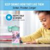 imageTHERMOS FUNTAINER Water Bottle with Straw  12 Ounce  Kids Stainless Steel Vacuum Insulated Water Bottle with Lid BarbieStitch