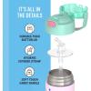 imageTHERMOS FUNTAINER Water Bottle with Straw  12 Ounce  Kids Stainless Steel Vacuum Insulated Water Bottle with Lid BarbieStitch