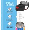 imageTHERMOS FUNTAINER Water Bottle with Straw  12 Ounce  Kids Stainless Steel Vacuum Insulated Water Bottle with Lid BarbieSuper Mario Brothers