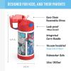 imageTHERMOS FUNTAINER Water Bottle with Straw  12 Ounce  Kids Stainless Steel Vacuum Insulated Water Bottle with Lid BarbieTransformers