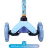 imageVoyager  Self Balancing Kick Scooter with Light Up Wheels Extra Wide Deck 3 Wheel Platform Foot Activated Brake 75 lbs Limit Kids ampamp Toddlers Girls or Boys for Ages 3 and UpBluey