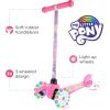 imageVoyager  Self Balancing Kick Scooter with Light Up Wheels Extra Wide Deck 3 Wheel Platform Foot Activated Brake 75 lbs Limit Kids ampamp Toddlers Girls or Boys for Ages 3 and UpMy Little Pony