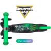 imageVoyager  Self Balancing Kick Scooter with Light Up Wheels Extra Wide Deck 3 Wheel Platform Foot Activated Brake 75 lbs Limit Kids ampamp Toddlers Girls or Boys for Ages 3 and UpMonster Jam