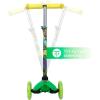 imageVoyager  Self Balancing Kick Scooter with Light Up Wheels Extra Wide Deck 3 Wheel Platform Foot Activated Brake 75 lbs Limit Kids ampamp Toddlers Girls or Boys for Ages 3 and UpTMNT