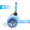 imageVoyager  Self Balancing Kick Scooter with Light Up Wheels Extra Wide Deck 3 Wheel Platform Foot Activated Brake 75 lbs Limit Kids ampamp Toddlers Girls or Boys for Ages 3 and UpBluey