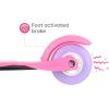 imageVoyager  Self Balancing Kick Scooter with Light Up Wheels Extra Wide Deck 3 Wheel Platform Foot Activated Brake 75 lbs Limit Kids ampamp Toddlers Girls or Boys for Ages 3 and UpMy Little Pony