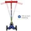 imageVoyager  Self Balancing Kick Scooter with Light Up Wheels Extra Wide Deck 3 Wheel Platform Foot Activated Brake 75 lbs Limit Kids ampamp Toddlers Girls or Boys for Ages 3 and UpPJ Mask