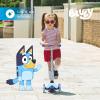 imageVoyager  Self Balancing Kick Scooter with Light Up Wheels Extra Wide Deck 3 Wheel Platform Foot Activated Brake 75 lbs Limit Kids ampamp Toddlers Girls or Boys for Ages 3 and UpBluey