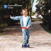 imageVoyager  Self Balancing Kick Scooter with Light Up Wheels Extra Wide Deck 3 Wheel Platform Foot Activated Brake 75 lbs Limit Kids ampamp Toddlers Girls or Boys for Ages 3 and UpPJ Mask