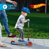 imageVoyager  Self Balancing Kick Scooter with Light Up Wheels Extra Wide Deck 3 Wheel Platform Foot Activated Brake 75 lbs Limit Kids ampamp Toddlers Girls or Boys for Ages 3 and UpHot Wheels