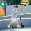 imageVoyager  Self Balancing Kick Scooter with Light Up Wheels Extra Wide Deck 3 Wheel Platform Foot Activated Brake 75 lbs Limit Kids ampamp Toddlers Girls or Boys for Ages 3 and UpMonster Jam