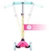 imageVoyager  Self Balancing Kick Scooter with Light Up Wheels Extra Wide Deck 3 Wheel Platform Foot Activated Brake 75 lbs Limit Kids ampamp Toddlers Girls or Boys for Ages 3 and UpBarbie
