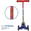 imageVoyager  Self Balancing Kick Scooter with Light Up Wheels Extra Wide Deck 3 Wheel Platform Foot Activated Brake 75 lbs Limit Kids ampamp Toddlers Girls or Boys for Ages 3 and UpPJ Mask