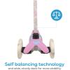 imageVoyager  Self Balancing Kick Scooter with Light Up Wheels Extra Wide Deck 3 Wheel Platform Foot Activated Brake 75 lbs Limit Kids ampamp Toddlers Girls or Boys for Ages 3 and UpPeppa Pig