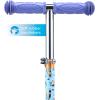 imageVoyager  Self Balancing Kick Scooter with Light Up Wheels Extra Wide Deck 3 Wheel Platform Foot Activated Brake 75 lbs Limit Kids ampamp Toddlers Girls or Boys for Ages 3 and UpBluey