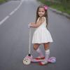 imageVoyager  Self Balancing Kick Scooter with Light Up Wheels Extra Wide Deck 3 Wheel Platform Foot Activated Brake 75 lbs Limit Kids ampamp Toddlers Girls or Boys for Ages 3 and UpPeppa Pig