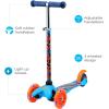 imageVoyager  Self Balancing Kick Scooter with Light Up Wheels Extra Wide Deck 3 Wheel Platform Foot Activated Brake 75 lbs Limit Kids ampamp Toddlers Girls or Boys for Ages 3 and UpHot Wheels