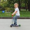 imageVoyager  Self Balancing Kick Scooter with Light Up Wheels Extra Wide Deck 3 Wheel Platform Foot Activated Brake 75 lbs Limit Kids ampamp Toddlers Girls or Boys for Ages 3 and UpPJ Mask