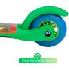 imageVoyager  Self Balancing Kick Scooter with Light Up Wheels Extra Wide Deck 3 Wheel Platform Foot Activated Brake 75 lbs Limit Kids ampamp Toddlers Girls or Boys for Ages 3 and UpTMNT