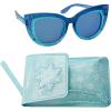 imageARKAID Frozen Barbie or Princess Sunglasses with Case  2 Piece Set  Crossbody or Wristlet for GirlsFrozen Wristlet